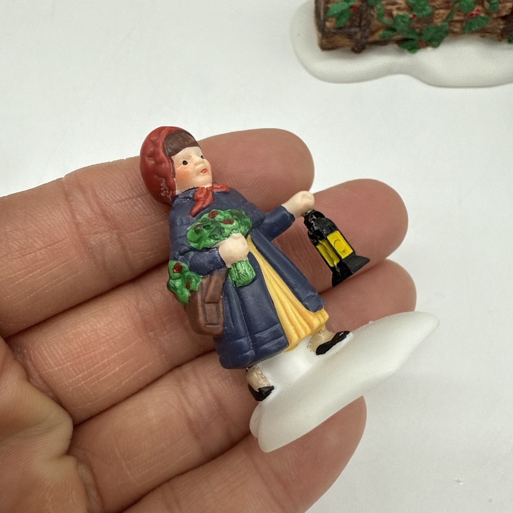 Dept 56 "Bringing Home The Yule Log" Heritage Village Collection #5558-1 - Picture 7 of 14